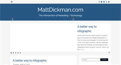 Desktop Screenshot of mattdickman.com